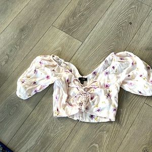 Xs crop top. Light pink